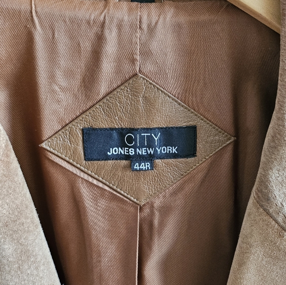 Jones New York City men's leather suede jacket 44R - Picture 6 of 7